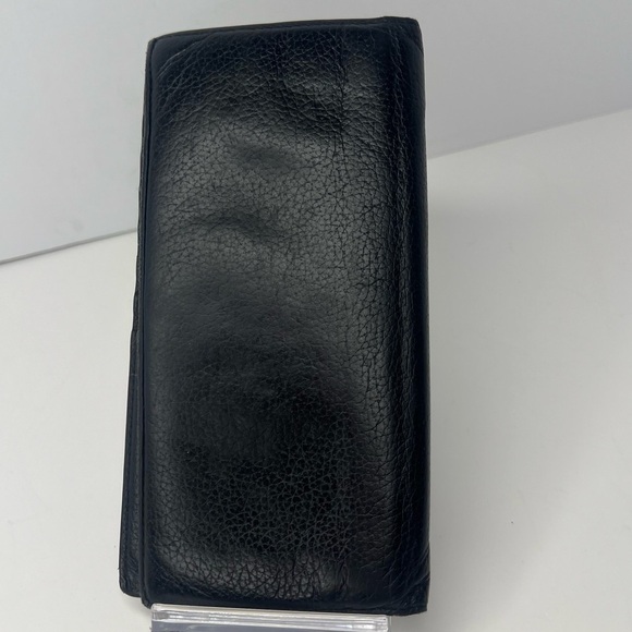 Dior Handbags - 🖤Dior HOMME Black Pebbled Leather Mens Signature Logo Long Wallet‎ RARE!!!! 🖤